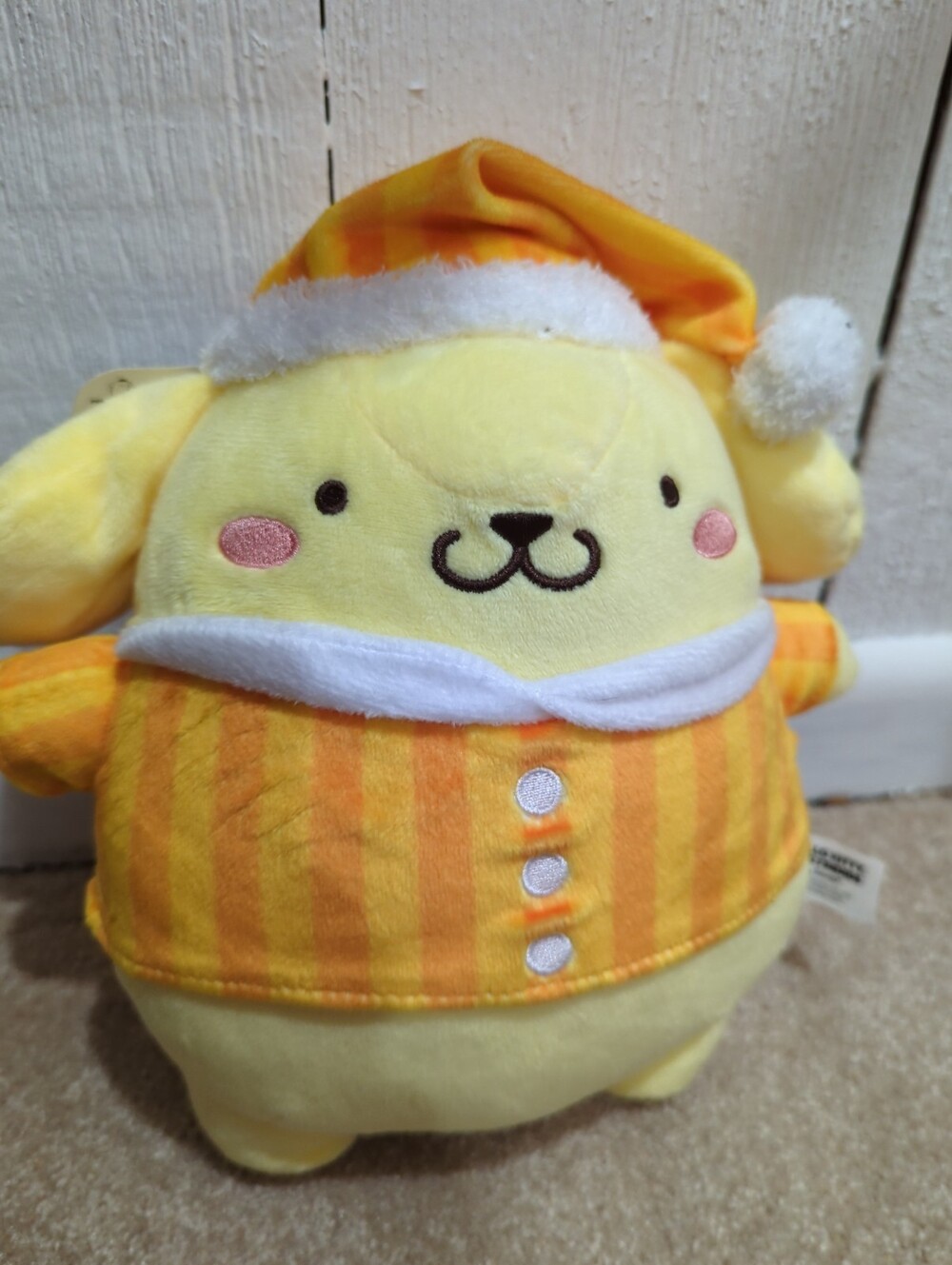 NWT Pompompurin Striped Pajamas Stuffed Plush Hello Kitty ,& Friends 9.5 In